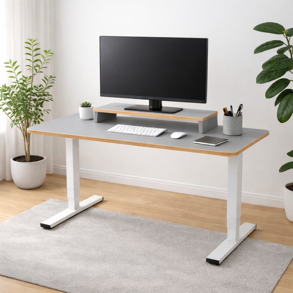 Support d'écran noir, bordure en chêne véritable – Nanuk Woodline